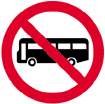 禁止巴士駛入標誌牌