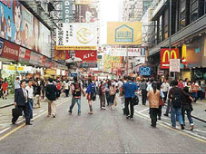 Sai Yeung Choi Street South(After) Part-time Pedestrian Street Photo taken in November 2001