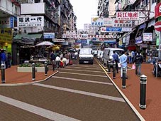 Fuk Wa Street Photomontage of Proposed Part-time Pedestrian Street