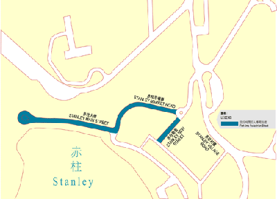 Map of Stanley Pedestrian Scheme