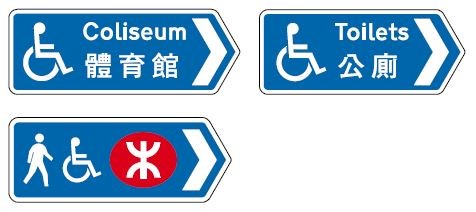 Pedestrian Direction Signs