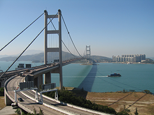 Tsing Ma Bridge and Kap Shui Mun Bridge