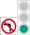 交通燈附有禁止轉彎標誌