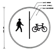 行人徑及單車路標志
