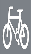 Section of road reserved for cyclists