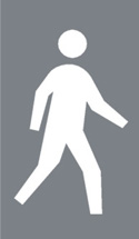 Portion of road reserved for pedestrians