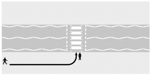 使用斑馬綫示意圖