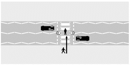 橫過斑馬綫示意圖