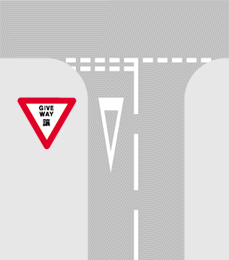 让路标志及道路标记