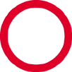 Red Border Road Sign