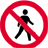no pedestrians