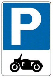 電單車停泊處標誌