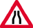 road narrows on both sides ahead