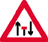 left-hand lane only ahead