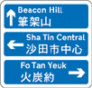 A simple direction sign
