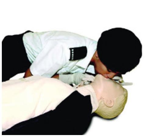 口對口人工呼吸圖