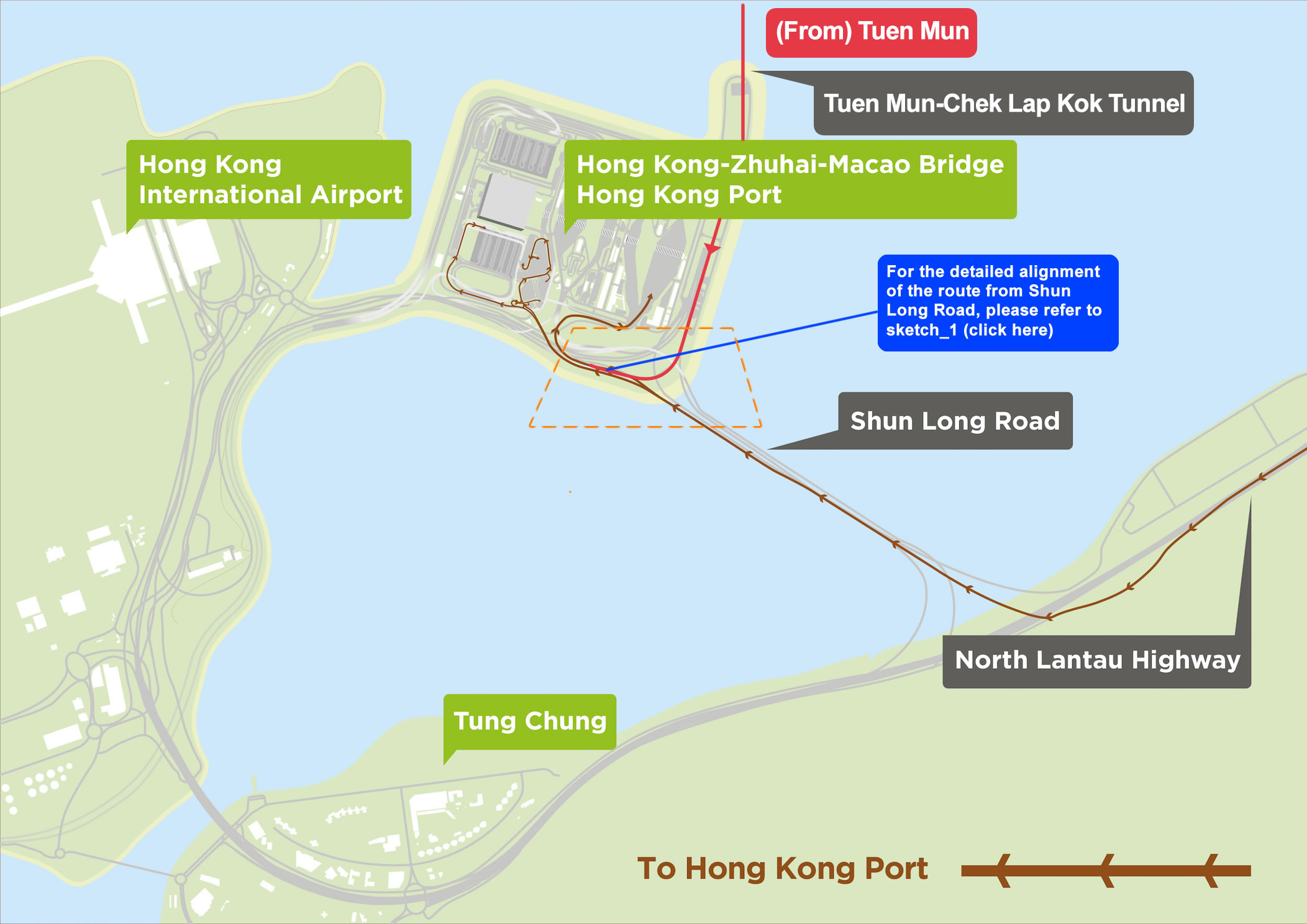 Traffic Arrangements to / from the HZMB Hong Kong Port