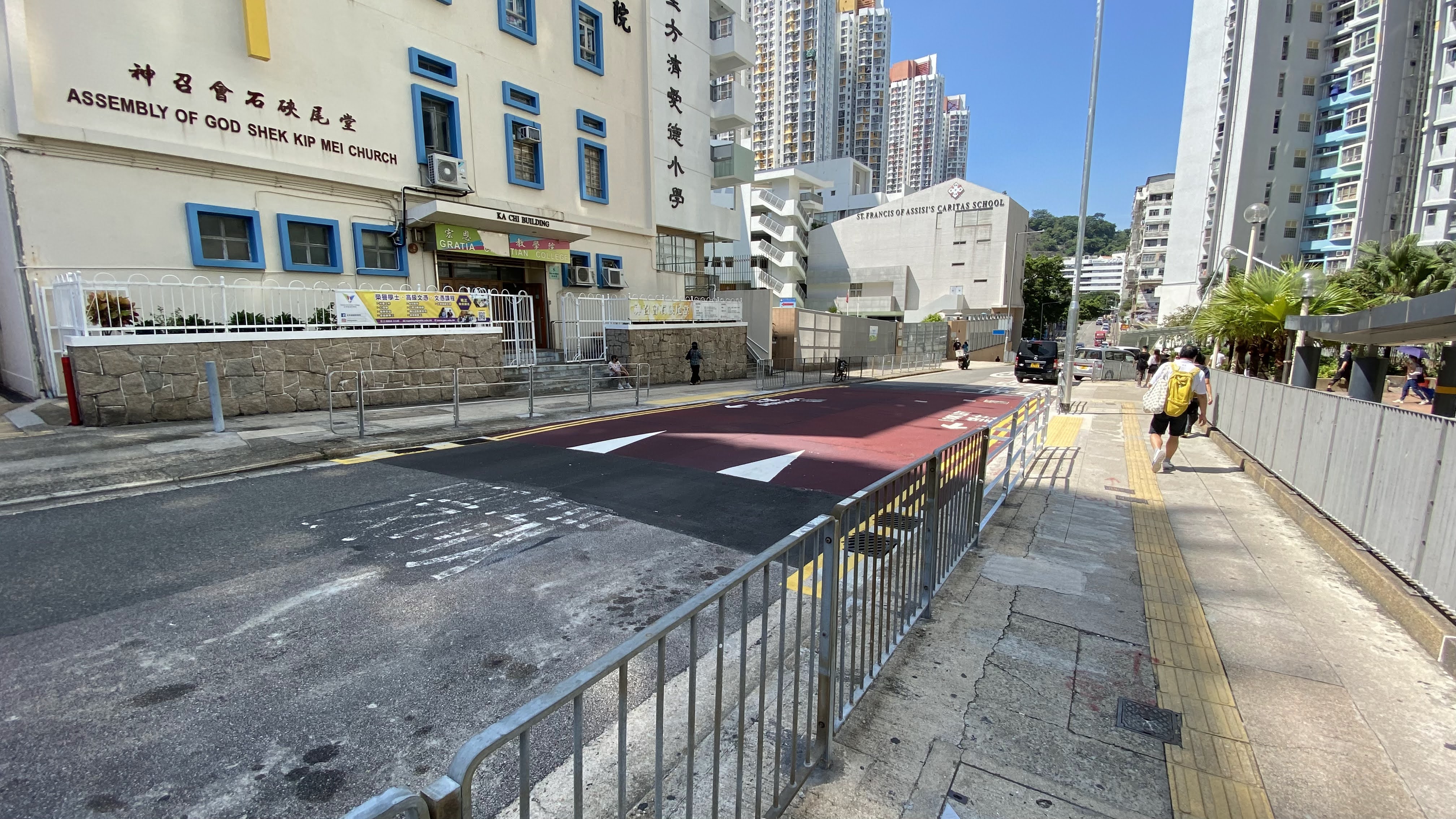 After implementation of a trial of low speed limit zone at Wai Chi Street, Sham Shui Po