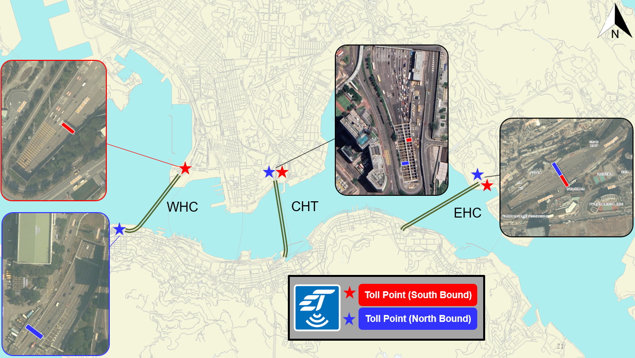 Locations of the Toll Points at RHCs