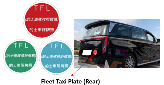 Fleet Taxi Plate (Rear)