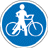 骑单车者必须下车标志