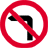 不准左转标志