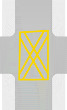 在出口畅通无阻前，切勿驶进标记