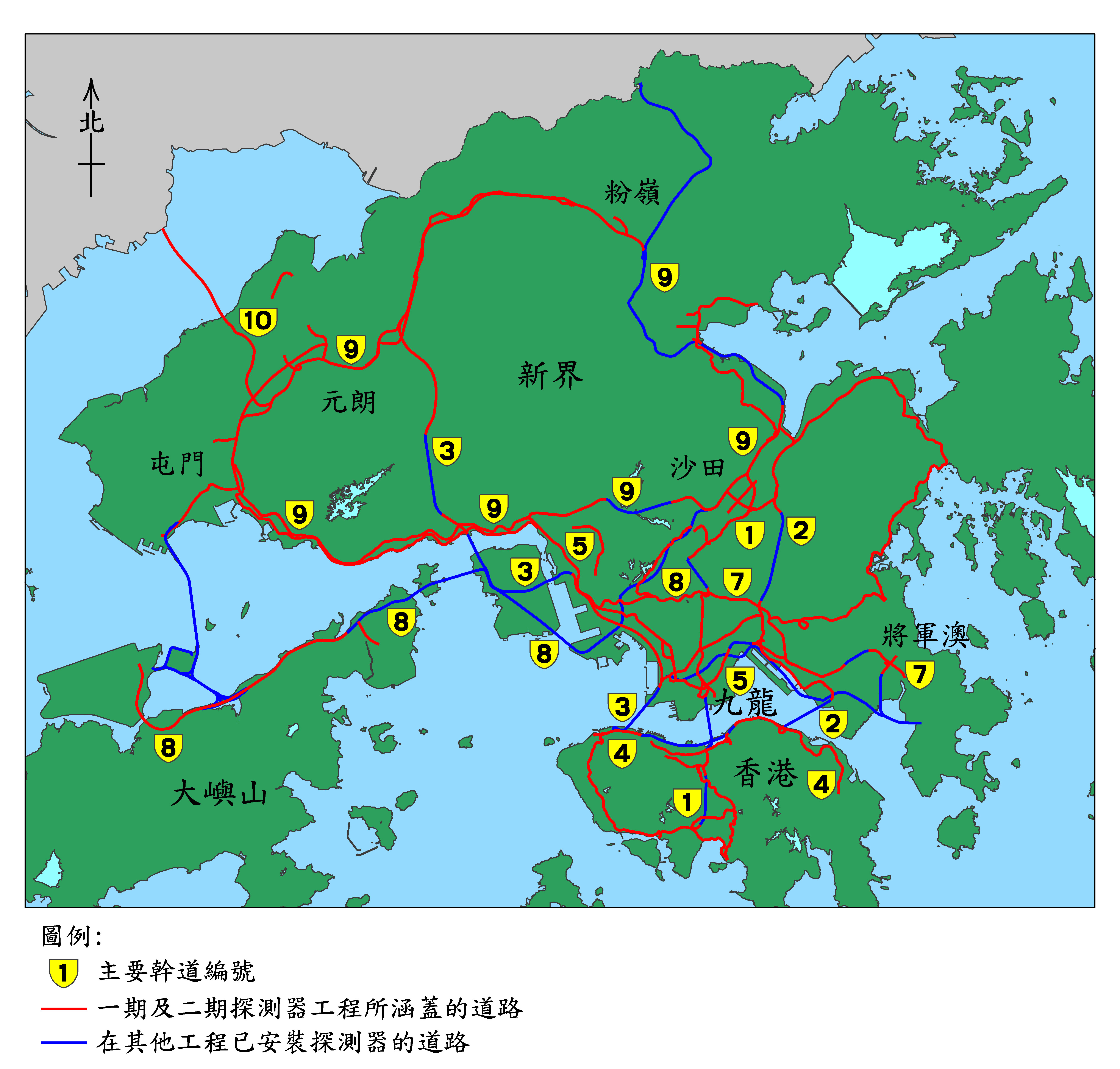 交通探測器位置圖