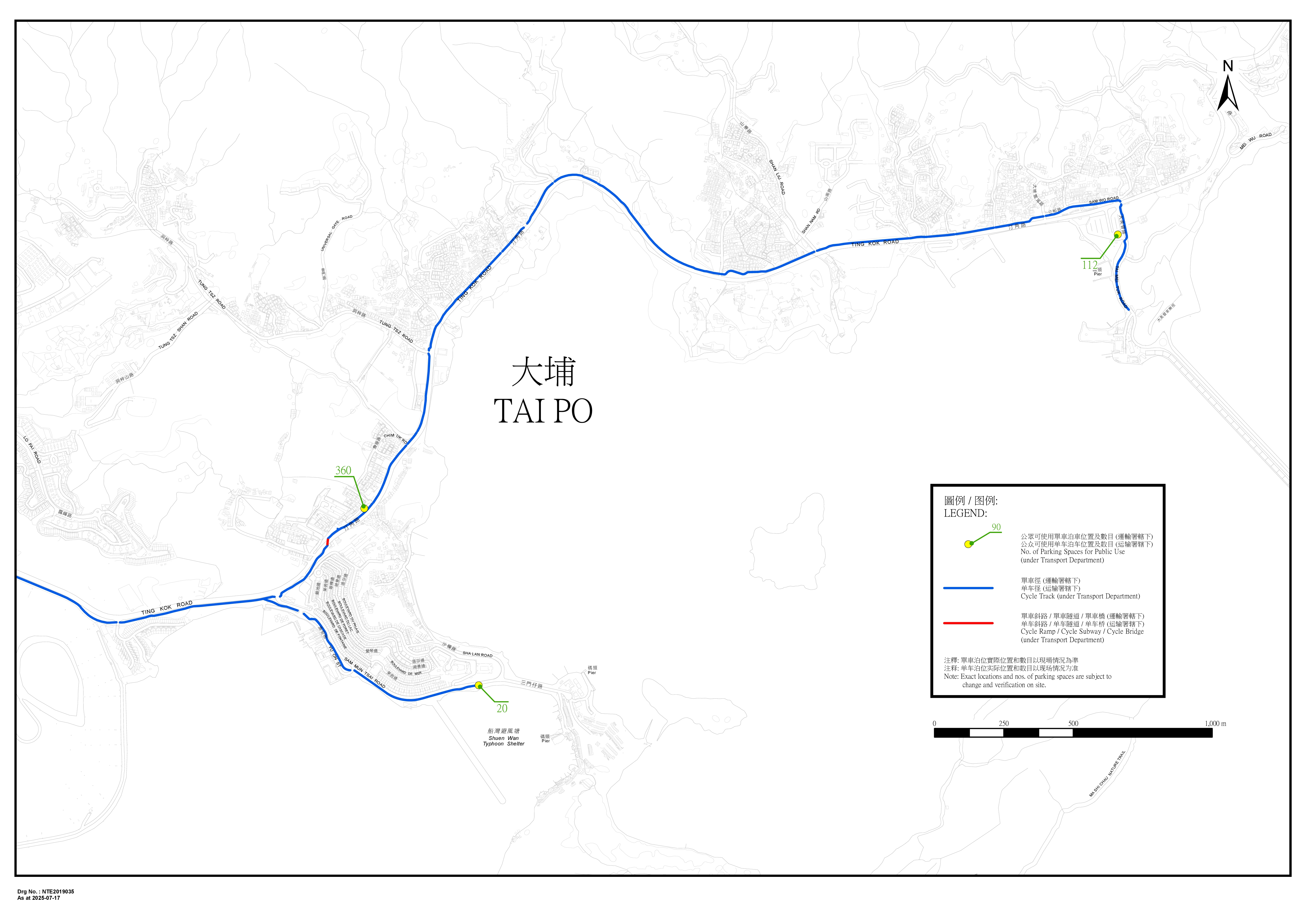 大埔東單車徑路線