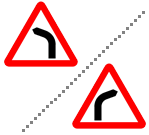 Bend to left / right ahead