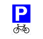 Parking place for pedal cycles